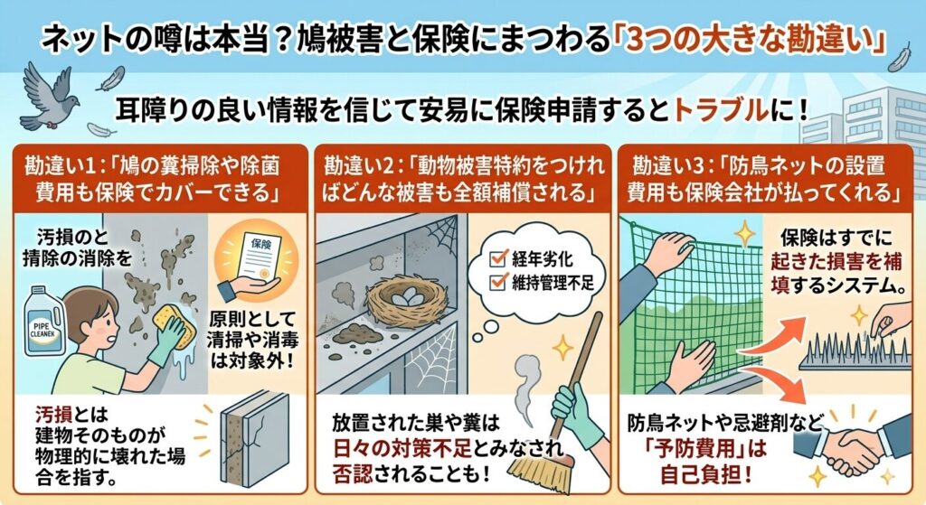 保険にまつわる3つの間違い