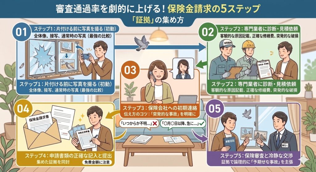 保険金請求の5ステップ