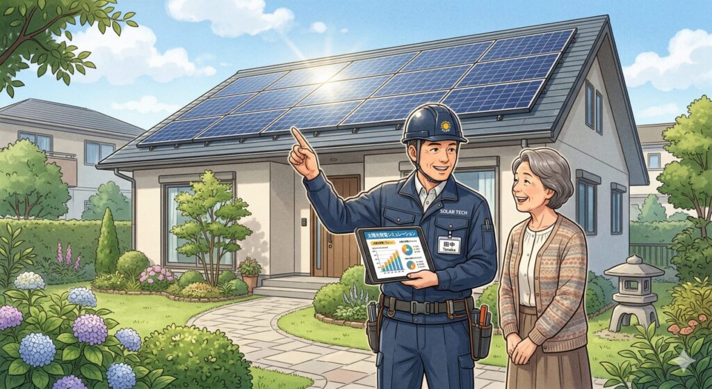 鳩駆除業者による現地調査と見積もりの説明